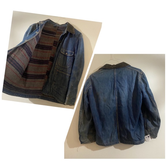 Vintage BLUE BELL 60’s Denim Fleece Jacket - Picture 3 of 9